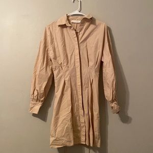 Corset long sleeve, mini dress